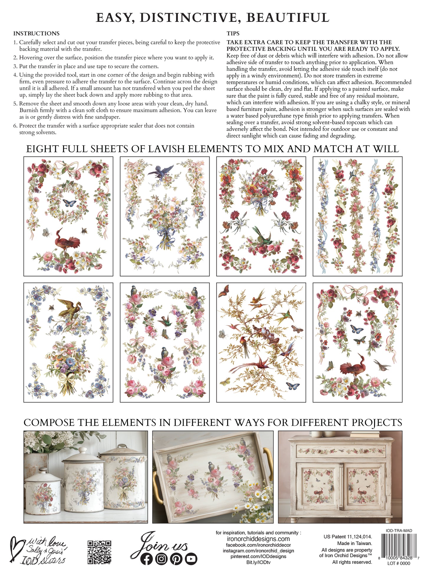Madeleine Transfer (IOD) Iron Orchid Designs- 12x16 Pad™