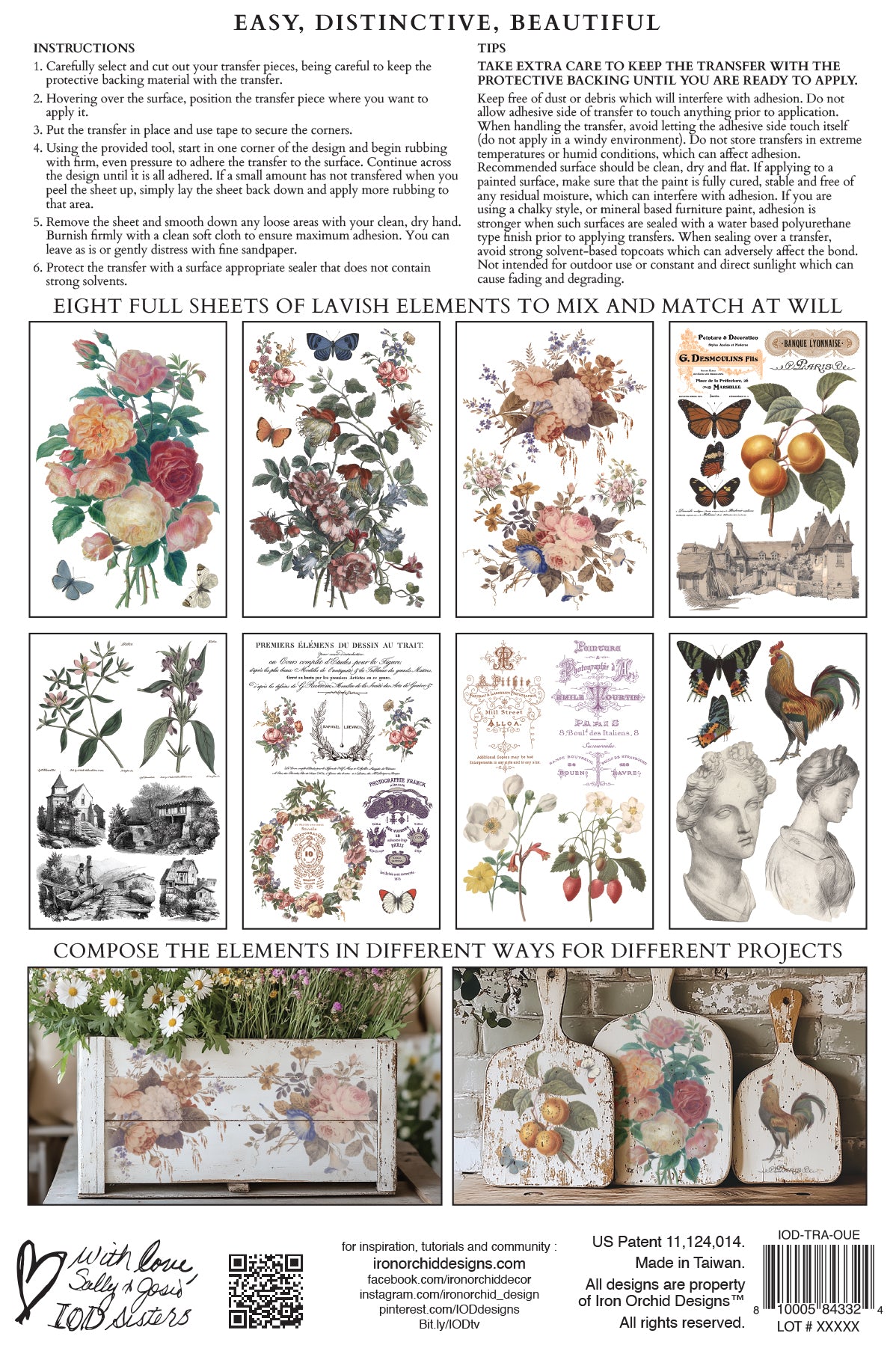 Saint Ouen Transfer (IOD) Iron Orchid Designs- 8x12 Pad™