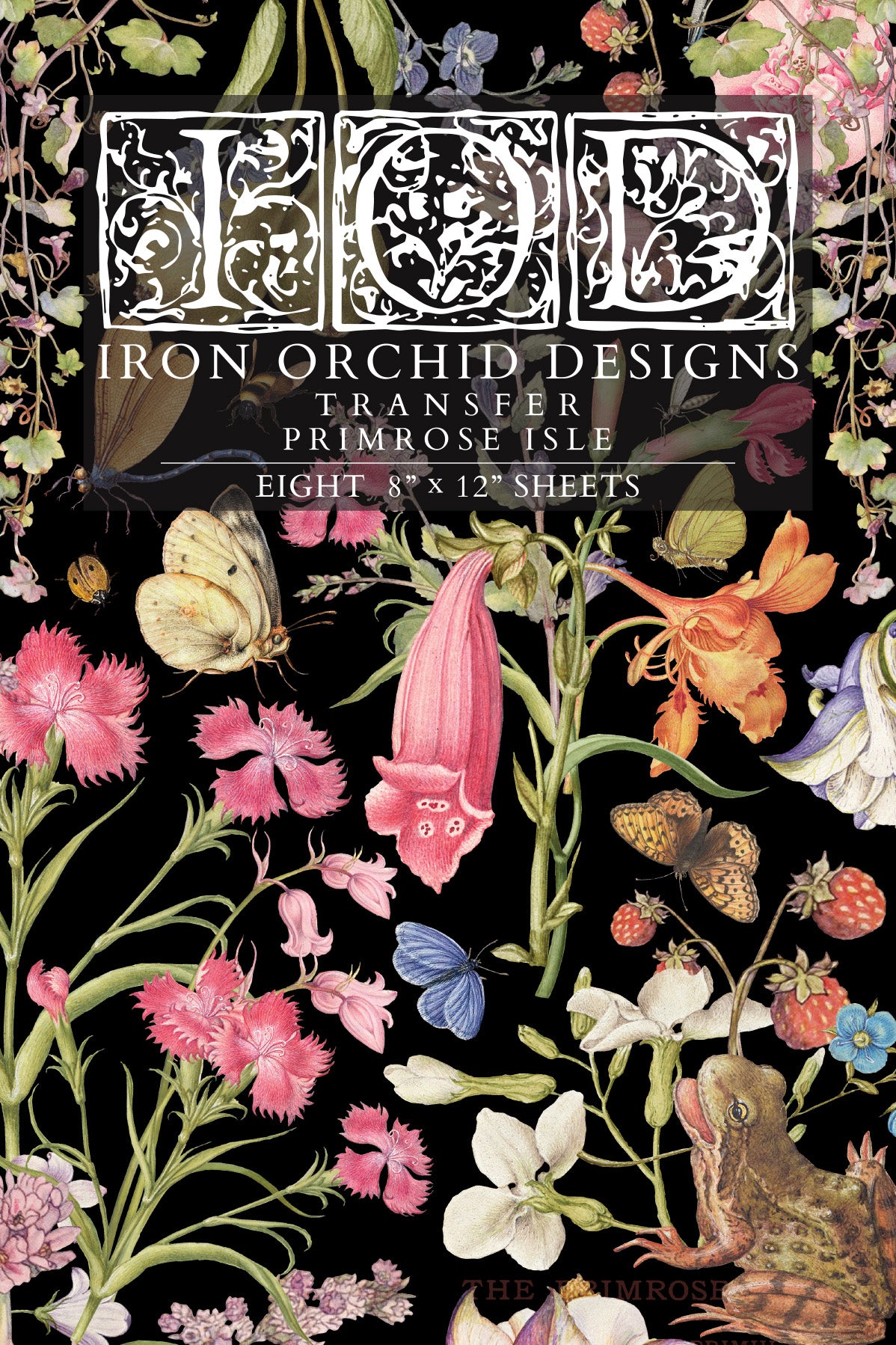 Primrose Isle Transfer (IOD) Iron Orchid Designs- 8x12 Pad