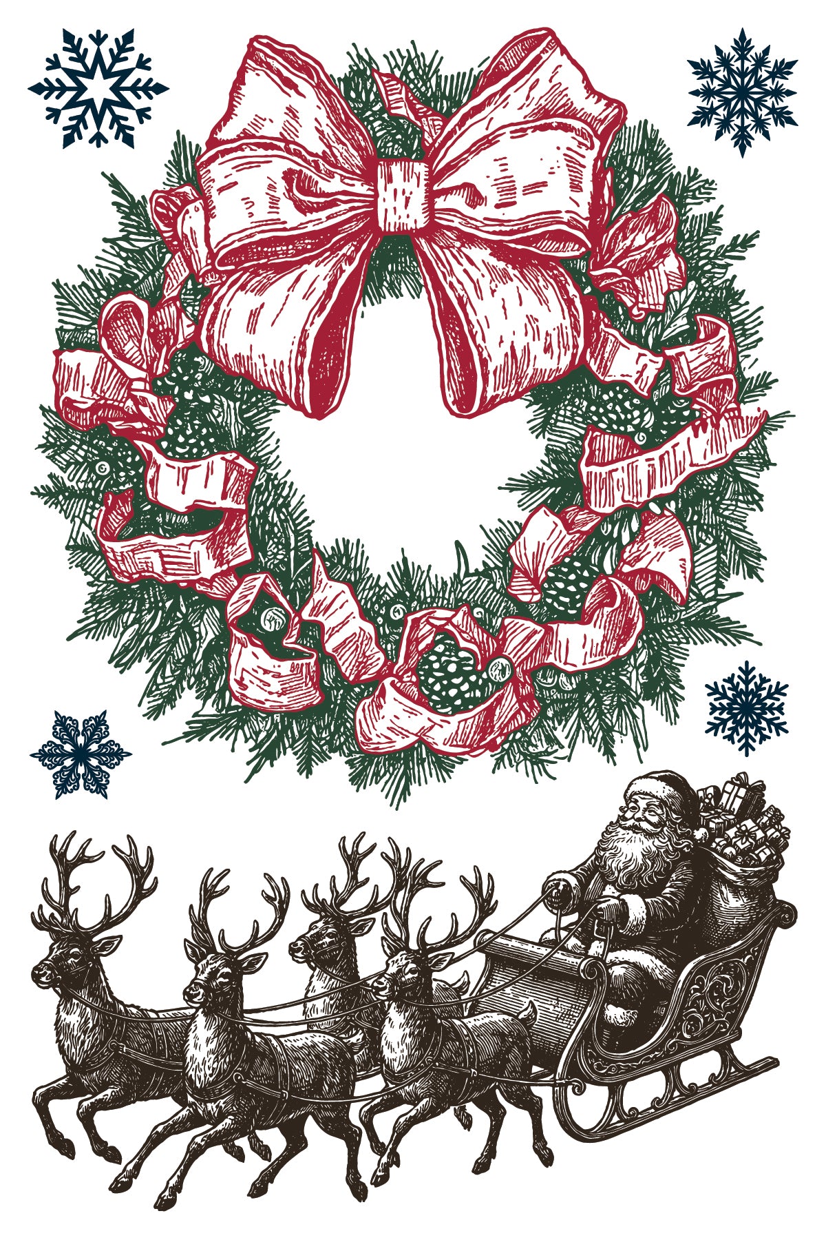 IOD The North Pole Co Paint Inlay- Iron Orchid Designs