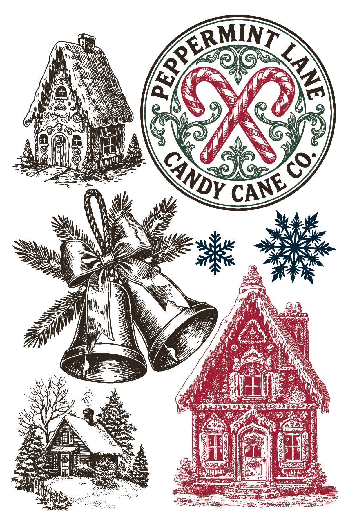 IOD The North Pole Co Paint Inlay- Iron Orchid Designs