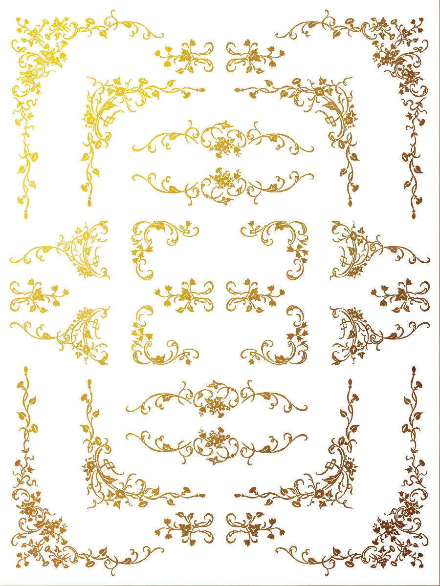 Si Belle Gilded Transfer (IOD) Iron Orchid Designs– 12×16 Pad