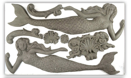 Sea Sisters Mould (IOD) Iron Orchid Designs- 6x10
