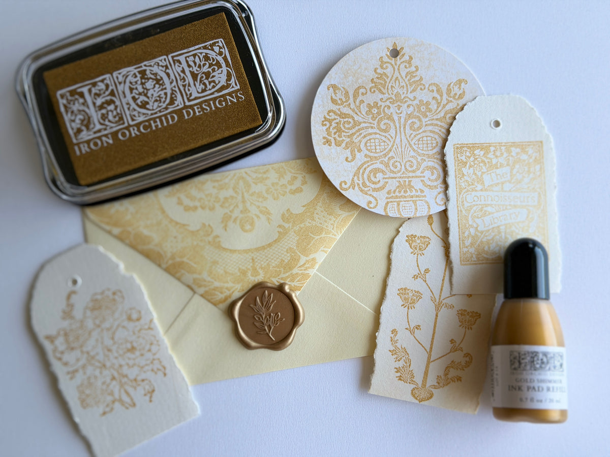 Gold Shimmer Ink Pad Refill (IOD) – Iron Orchid Designs