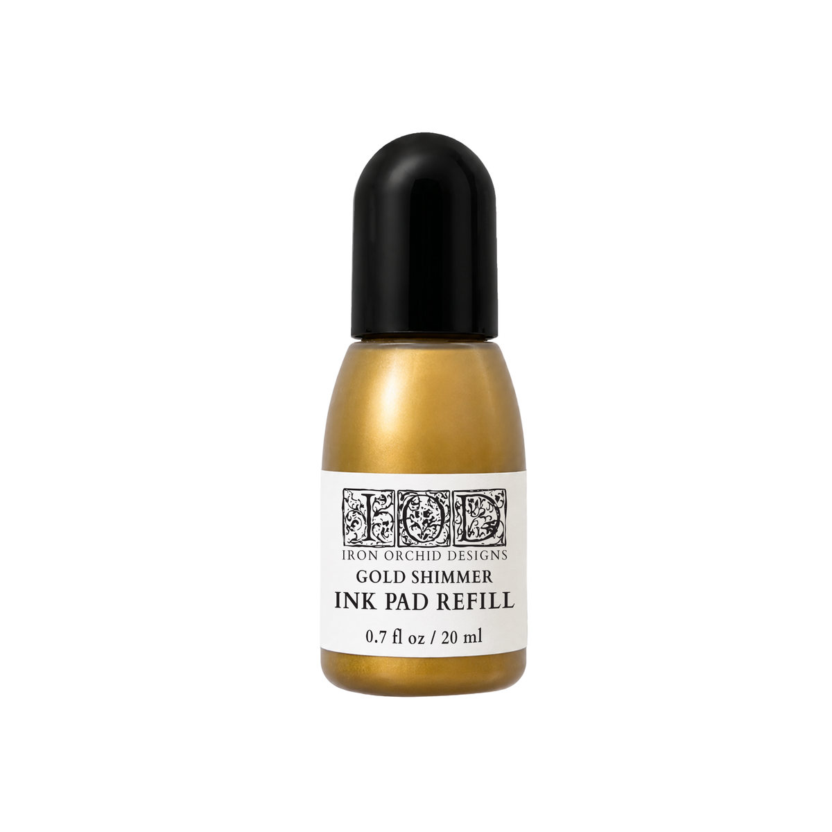 IOD Gold Shimmer Ink Pad Refill 0.7 fl oz bottle by Iron Orchid Designs