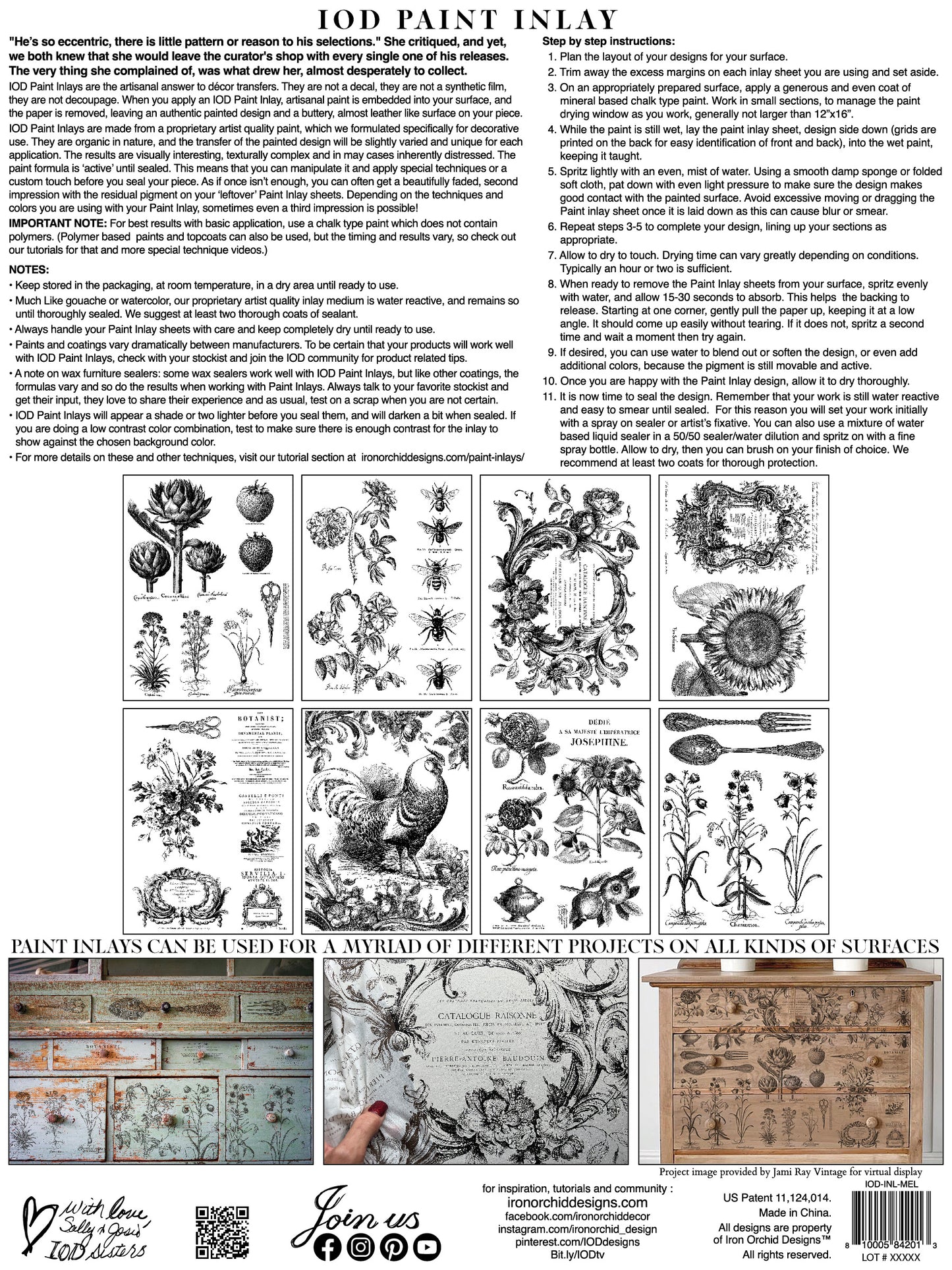 Mélange Paint Inlay (IOD) Iron Orchid Designs- 12x 16 Pad