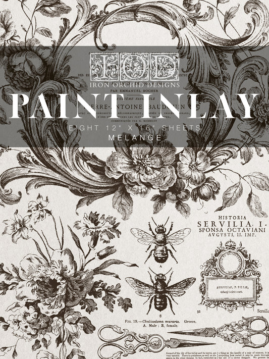 Mélange Paint Inlay (IOD) Iron Orchid Designs- 12x 16 Pad