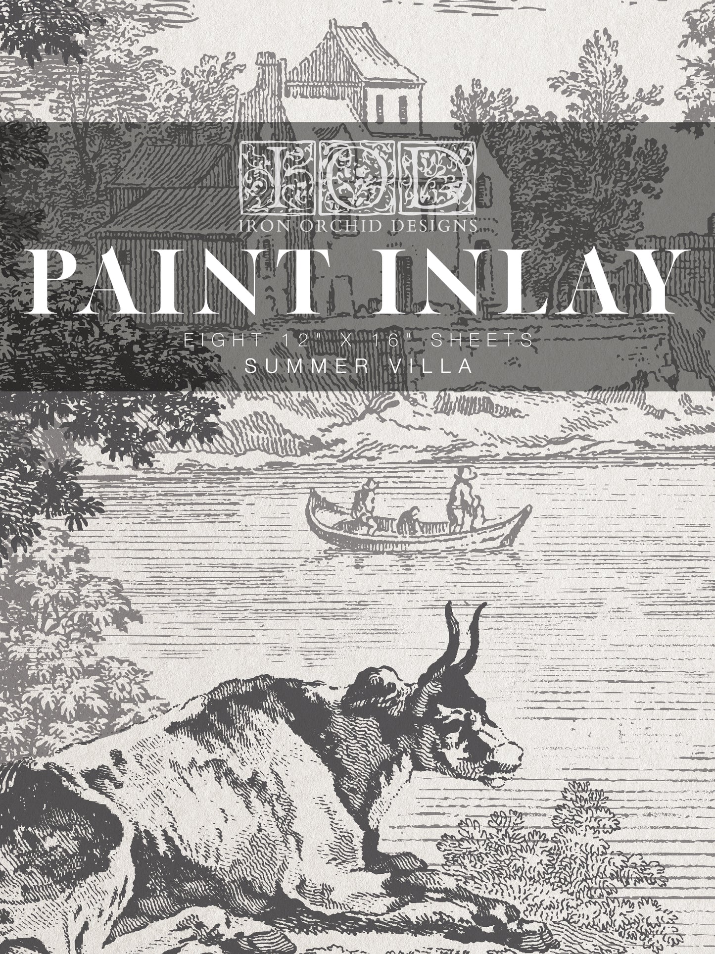 Summer Villa Paint Inlay (IOD) Iron Orchid Designs- 12x16 Pad
