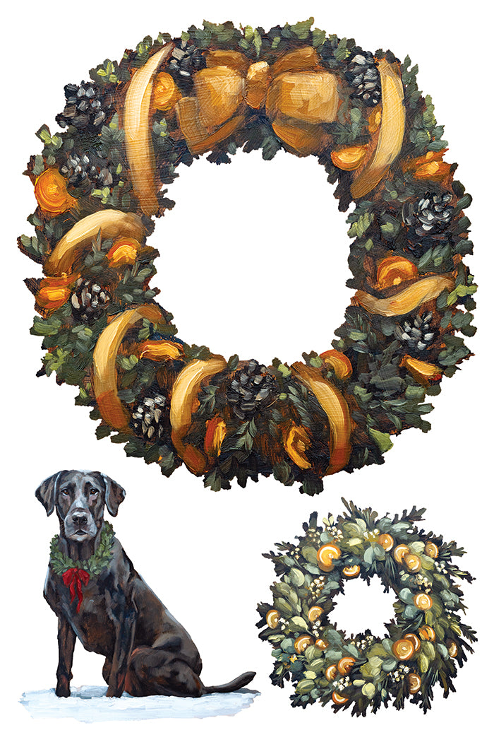 A Cotswold Christmas Transfer – IOD Iron Orchid Designs