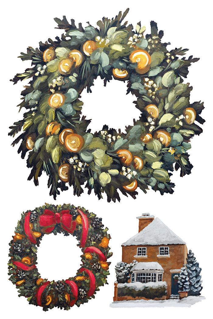 A Cotswold Christmas Transfer – IOD Iron Orchid Designs