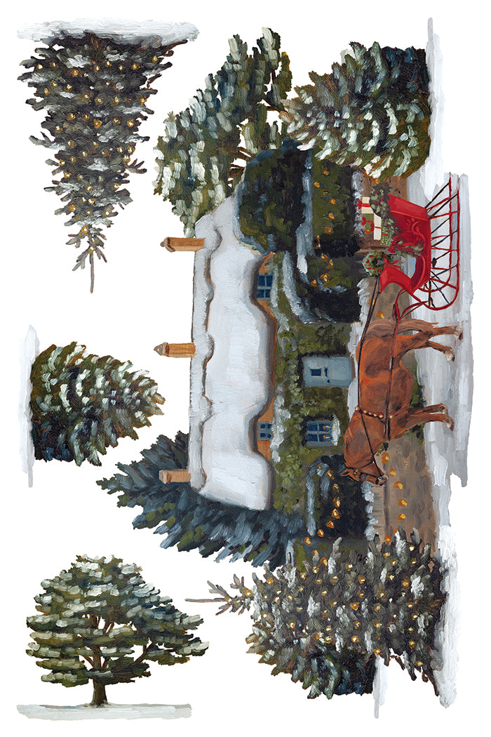 A Cotswold Christmas Transfer – IOD Iron Orchid Designs