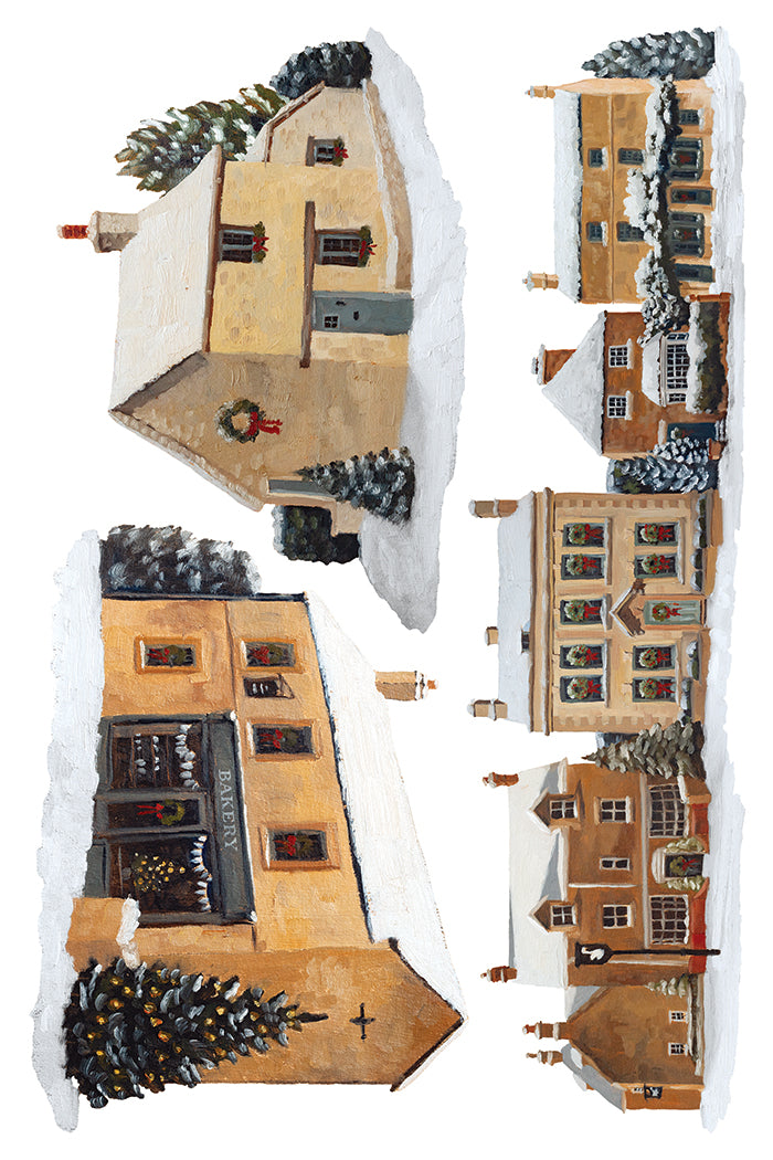 A Cotswold Christmas Transfer – IOD Iron Orchid Designs