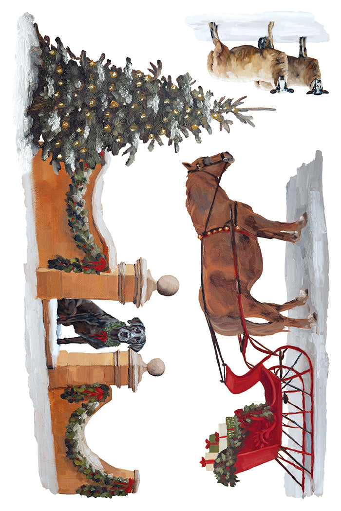 A Cotswold Christmas Transfer – IOD Iron Orchid Designs