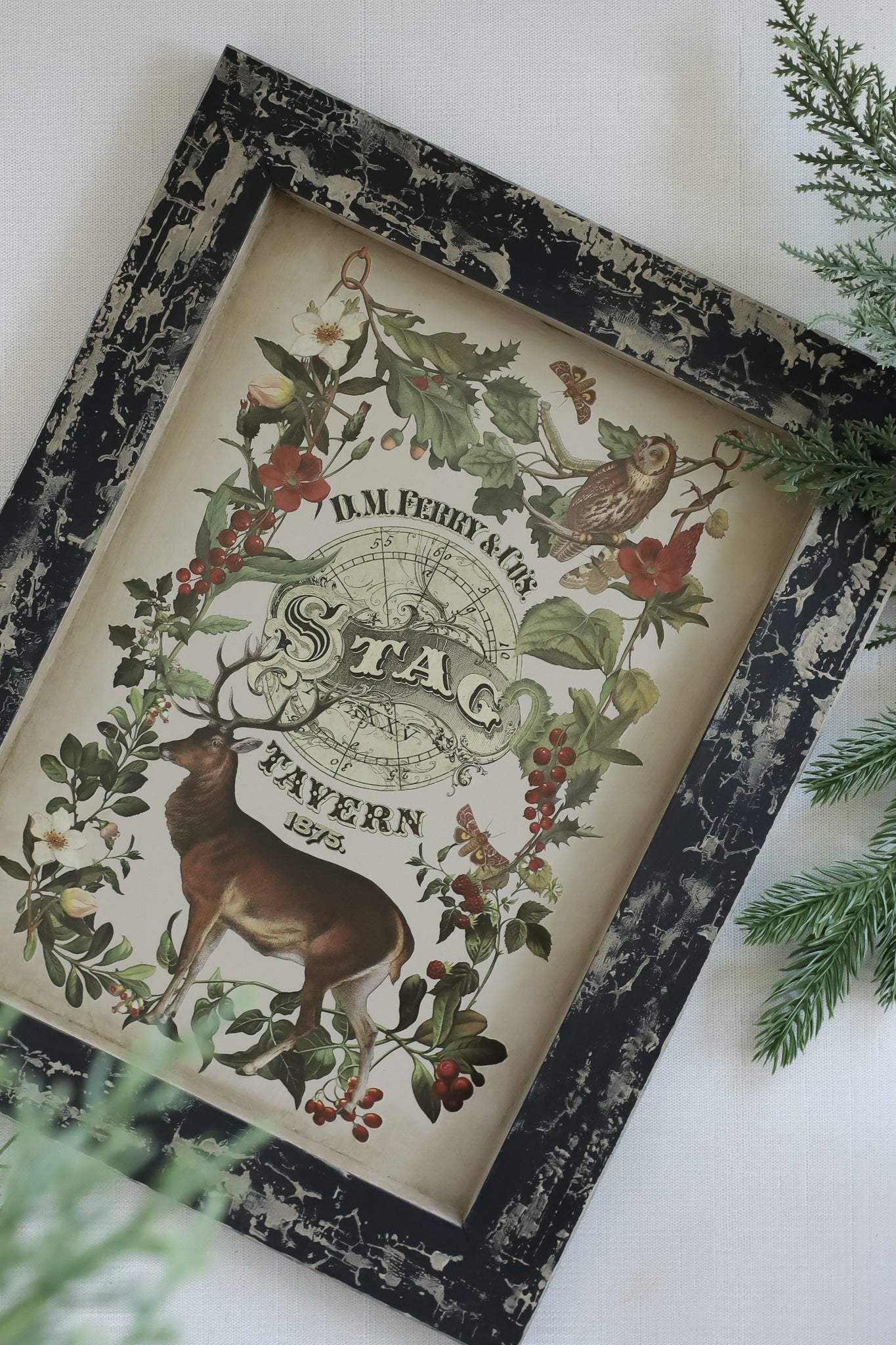 Stag Tavern Transfer – IOD Iron Orchid Designs