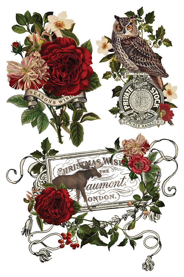 Stag Tavern Transfer – IOD Iron Orchid Designs