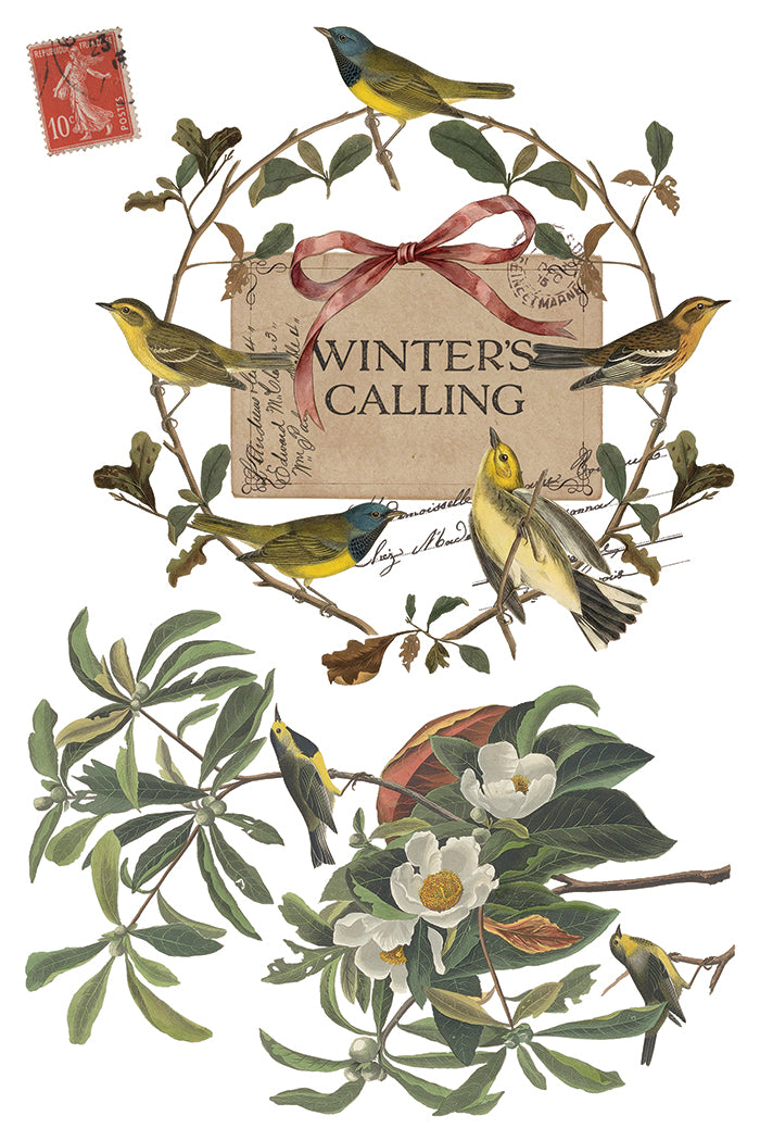 Winter's Calling Transfer – IOD Iron Orchid Designs