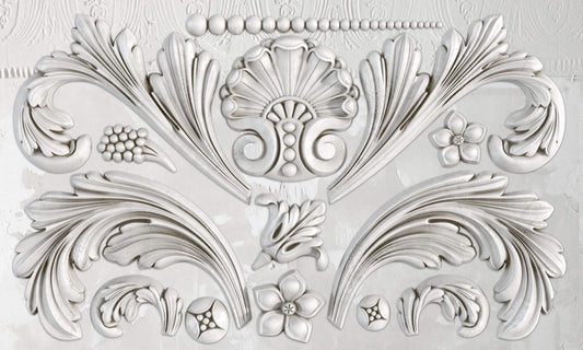 Acanthus Scroll Mould (IOD) Iron Orchid Designs- 6x10