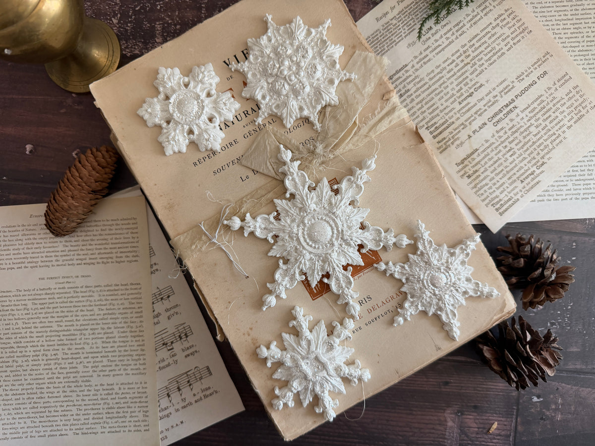Snowflakes Mould – Iron Orchid Designs *****PREORDER*****