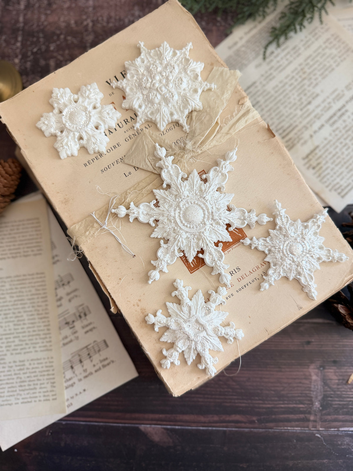 Snowflakes Mould – Iron Orchid Designs *****PREORDER*****