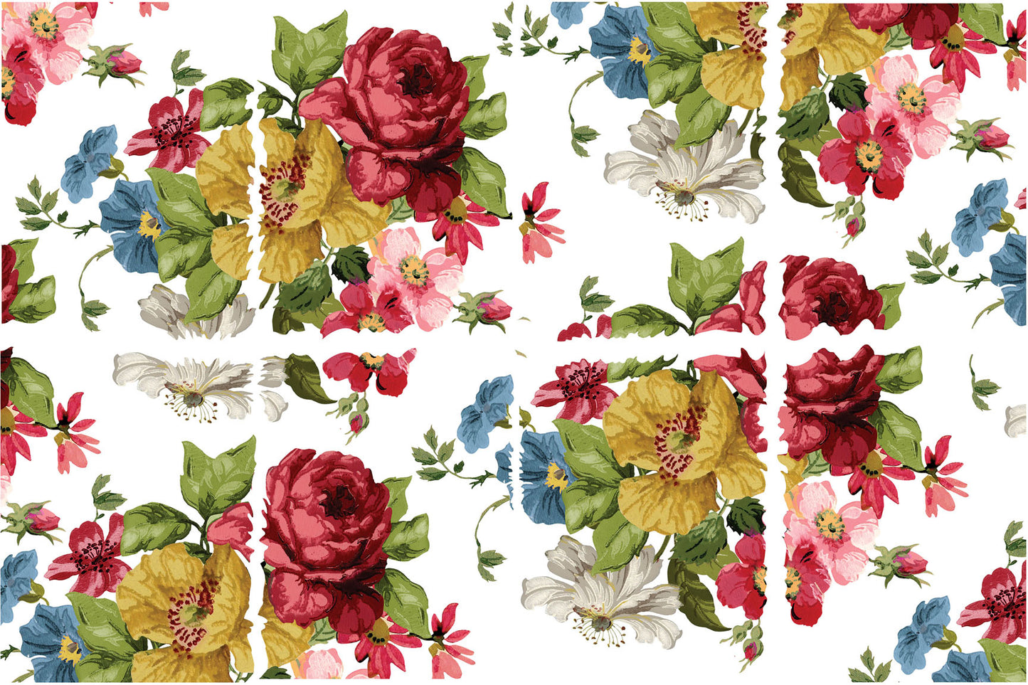 Wall Flower Transfer (IOD) Iron Orchid Designs- 12x16 Pad