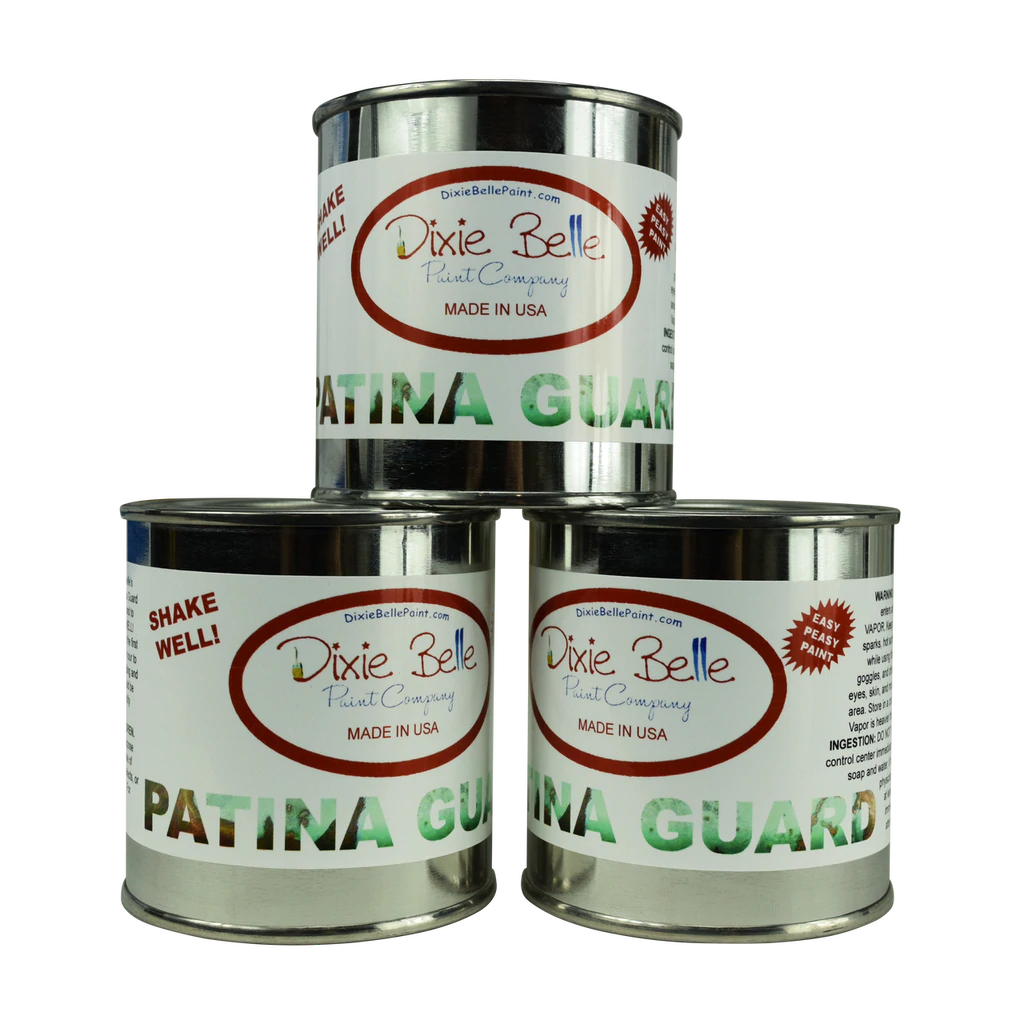 Dixie Belle Patina Guard topcoat sealer three 8oz cans stacked