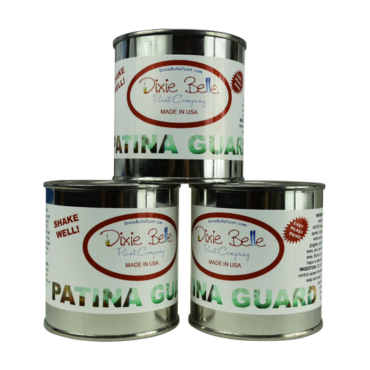 Dixie Belle Patina Guard topcoat sealer three 8oz cans stacked