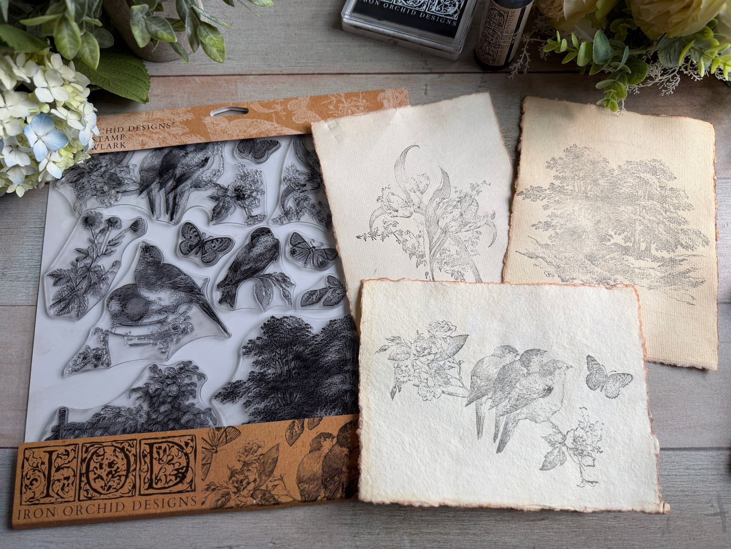 Meadowlark Stamp (IOD) Iron Orchid Designs- 12x12