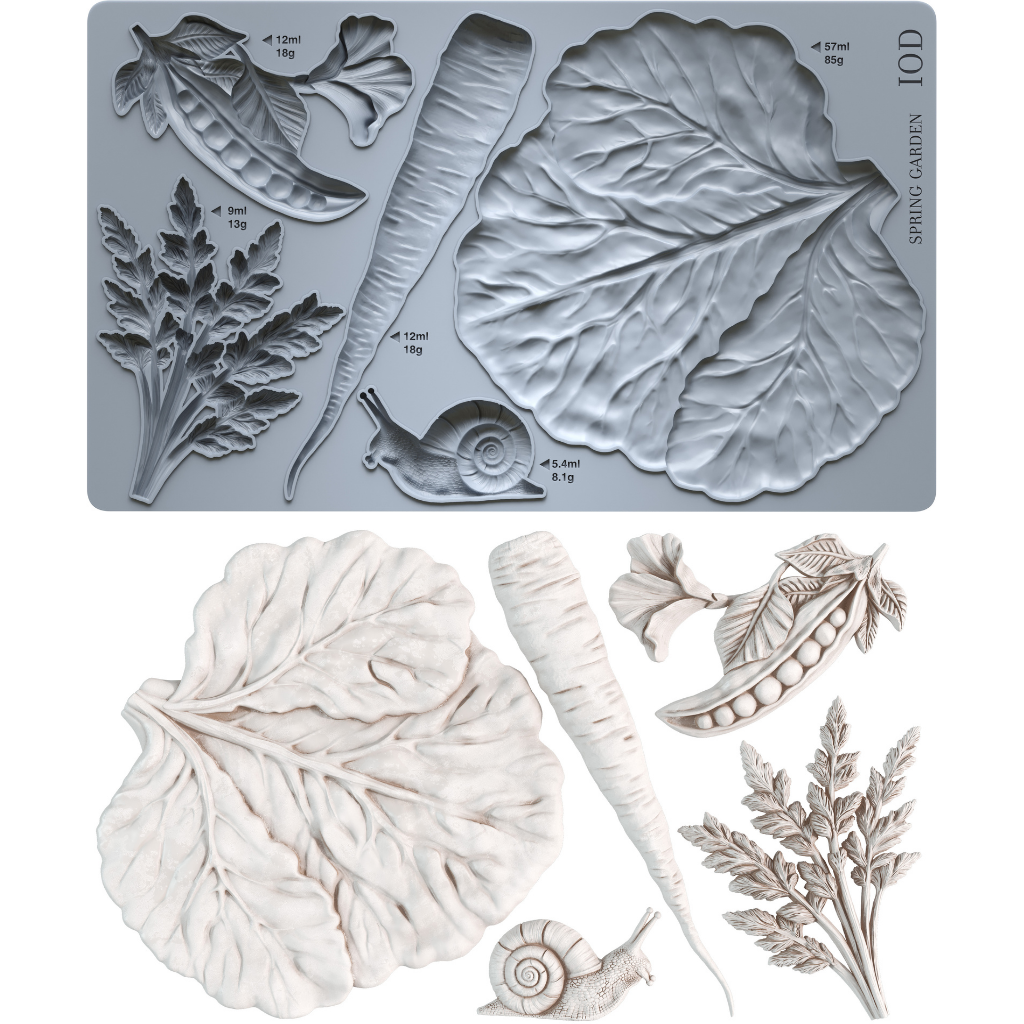 Spring Garden Mould (IOD) Iron Orchid Designs- 6x10