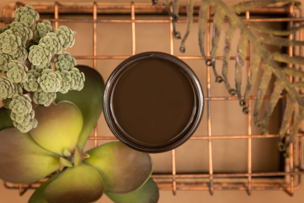 Umber Dixie Belle Silk All-In-One Mineral Paint in deep dark chocolate brown