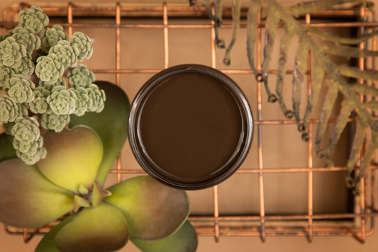 Umber Dixie Belle Silk All-In-One Mineral Paint in deep dark chocolate brown