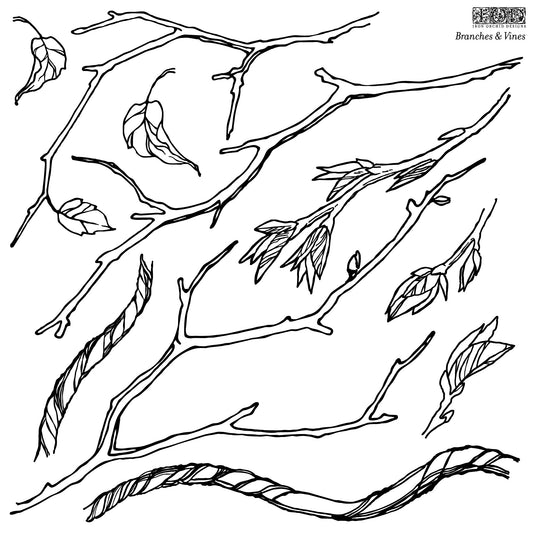 Branches & Vines Stamp (IOD) Iron Orchid Designs- 12x12