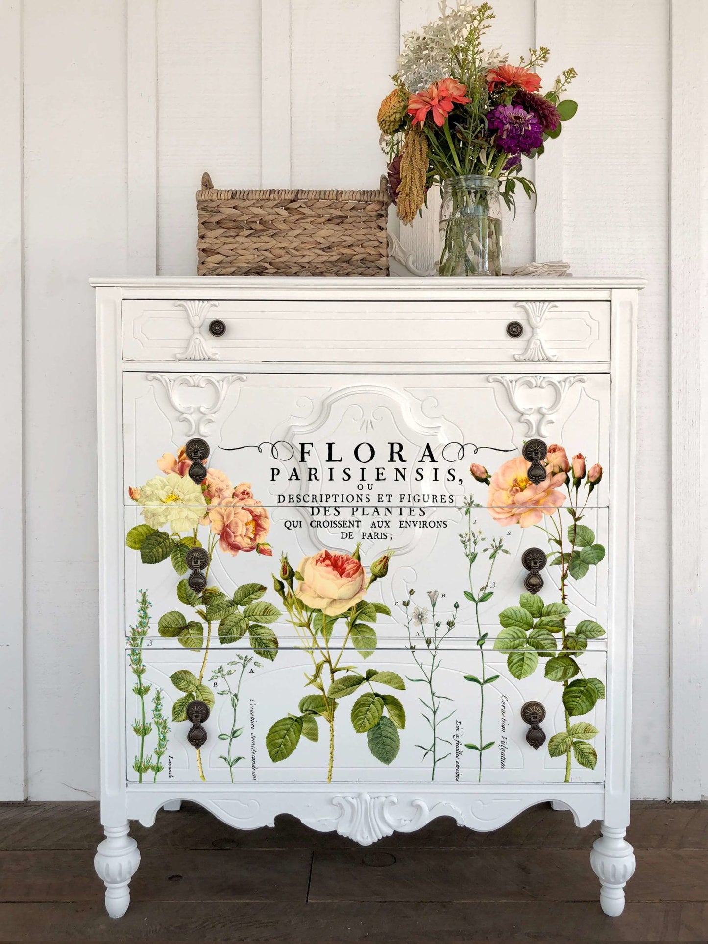 Flora Parisiensis Transfer (IOD) Iron Orchid Designs- 24×33 Pad