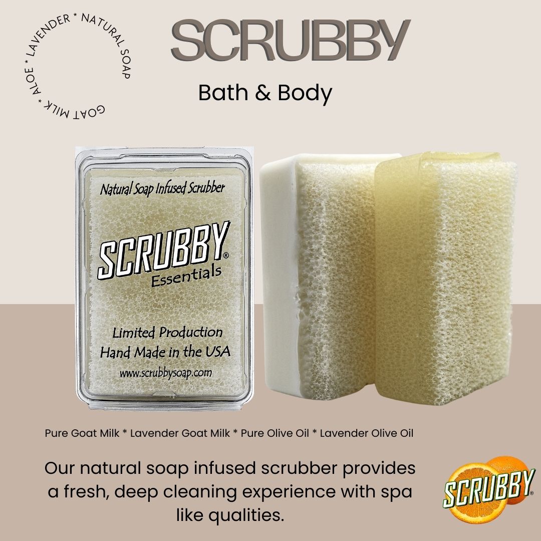 Dixie Belle SCRUBBY SOAP, Brush Cleaner,hand Cleaner, Multi Surface Cleaner,  Natural Soap Infused Scrubber 